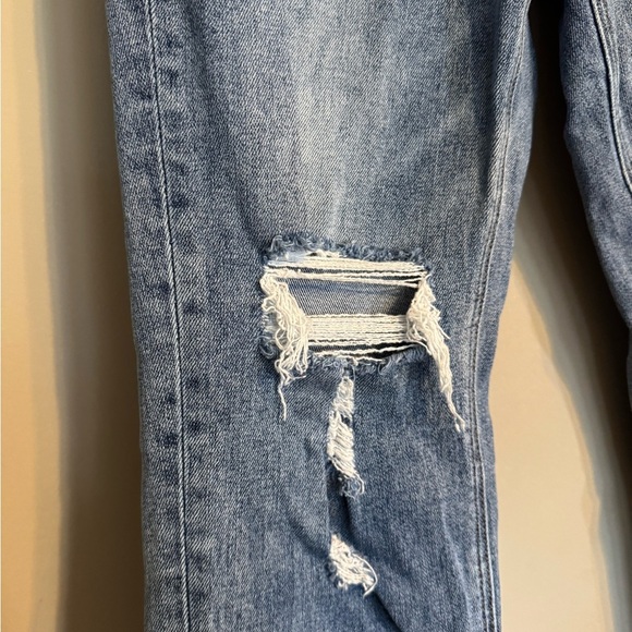 Lovervet by Vervet Blue Distressed Straight Leg Jeans - Picture 3 of 10